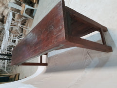 Solid Reclaimed Wood Antique Carved Panel Console Hall Table 167x36x82cm Solid Reclaimed Wood Antique Carved Panel Console Hall Table 167x36x82cm