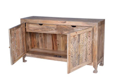 Indian Handmade Solid Wood Carved Sideboard Indian Handmade Solid Wood Carved Sideboard