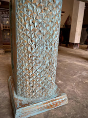 Antique Indian Hand Carved Solid Wood Console Hall Table Antique Indian Hand Carved Solid Wood Console Hall Table