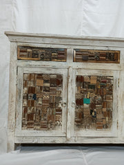 Liberty Reclaimed timber Boat Wood Large Sideboard Buffet Hutch White 1.8m Liberty Reclaimed timber Boat Wood Large Sideboard Buffet Hutch White 1.8m