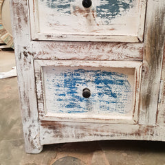 Rustica Reclaimed wood boat timber sideboard Buffet White 200x50x90cm Rustica Reclaimed wood boat timber sideboard Buffet White 200x50x90cm