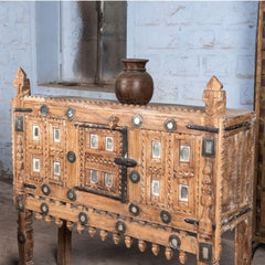 Rajasthan Hand carved Furniture Antique Solid Wood Damchiya Rajasthan Hand carved Furniture Antique Solid Wood Damchiya