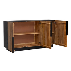 The Attic Georgia Solid Wood Sideboard Natural The Attic Georgia Solid Wood Sideboard Natural