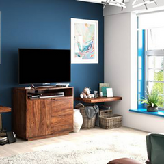 The Attic Hepburn Solid Wood Sideboard Honey The Attic Hepburn Solid Wood Sideboard Honey