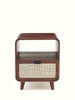 Rattan Elegance Series Mango Wood & Cane Bedside Table 77 Rattan Elegance Series Mango Wood & Cane Bedside Table 77