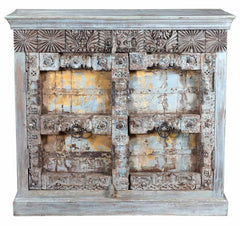 Antique 2 Thick Old Doors Sideboard In Scrap Wood Belgium Brocante Antique 2 Thick Old Doors Sideboard In Scrap Wood Belgium Brocante