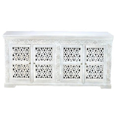 Indian Handmade Solid Wood Carved Sideboard Indian Handmade Solid Wood Carved Sideboard