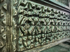 Antique Vintage Indian Hand Carved Solid Wood Console Hall Table Antique Vintage Indian Hand Carved Solid Wood Console Hall Table