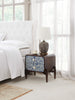 Bone Inlay Sheesham Wood Bedside Table 78 Bone Inlay Sheesham Wood Bedside Table 78