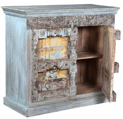 Antique 2 Thick Old Doors Sideboard In Scrap Wood Belgium Brocante Antique 2 Thick Old Doors Sideboard In Scrap Wood Belgium Brocante