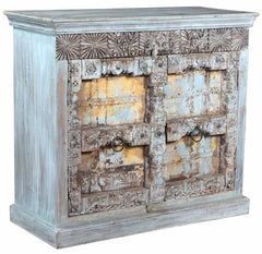 Antique 2 Thick Old Doors Sideboard In Scrap Wood Belgium Brocante Antique 2 Thick Old Doors Sideboard In Scrap Wood Belgium Brocante