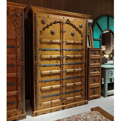 Indian Hand Carved Solid Wooden Cupboard Wardrobe D36 Indian Hand Carved Solid Wooden Cupboard Wardrobe D36