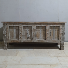 Indian Antique Tribal Beautiful Hand Carved Art Solid Wooden Blanket Box Grey 160x60x70cm Indian Antique Tribal Beautiful Hand Carved Art Solid Wooden Blanket Box Grey 160x60x70cm