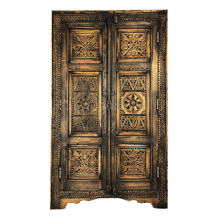 Indian Hand Carved Solid Wooden Cupboard Wardrobe D37 Indian Hand Carved Solid Wooden Cupboard Wardrobe D37