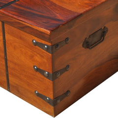 Takat Metal Large Solid Wood with Metal Accents Storage Trunk Coffee Table Chest Takat Metal Large Solid Wood with Metal Accents Storage Trunk Coffee Table Chest