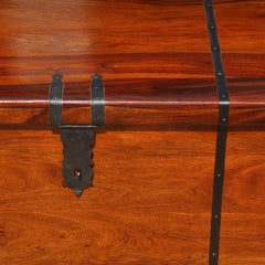 Takat Metal Large Solid Wood with Metal Accents Storage Trunk Coffee Table Chest Takat Metal Large Solid Wood with Metal Accents Storage Trunk Coffee Table Chest