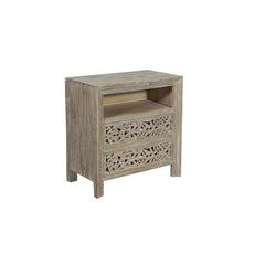 Indian Hand Carved  Solid Wood Bedside Table   24 Indian Hand Carved  Solid Wood Bedside Table   24