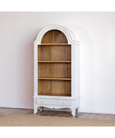 Urban Loft Handmade Solid Mango Wood Carved Bookshelf