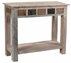 Rainbow Reclaimed Antique Vintage Console Hall Table 100X35X80 CM Rainbow Reclaimed Antique Vintage Console Hall Table 100X35X80 CM