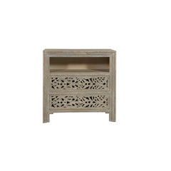 Indian Hand Carved  Solid Wood Bedside Table   24 Indian Hand Carved  Solid Wood Bedside Table   24