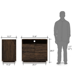 The Attic Hepburn Solid Wood Sideboard Walnut The Attic Hepburn Solid Wood Sideboard Walnut