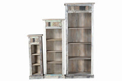 Rainbow Reclaimed Boat Wood Bookshelf Book Case Solid Wood 70x40x180 CM Rainbow Reclaimed Boat Wood Bookshelf Book Case Solid Wood 70x40x180 CM