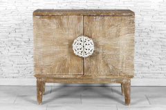 Indian Hand Carved Solid Wood Cabinet Natural 07 Indian Hand Carved Solid Wood Cabinet Natural 07