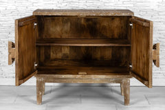 Indian Hand Carved Solid Wood Cabinet Natural 07 Indian Hand Carved Solid Wood Cabinet Natural 07