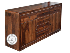 Indian Solid Wood Buffet Sideboard With Drawers Chocolate Brown Indian Solid Wood Buffet Sideboard With Drawers Chocolate Brown