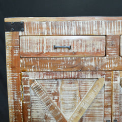 Metal Factory Industrial Sideboard on Wheels Whitewash Metal Factory Industrial Sideboard on Wheels Whitewash