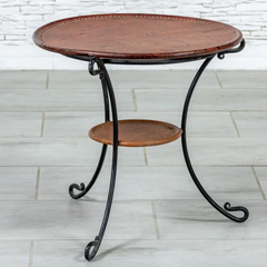 Vintage Leather Industrial Earth Indian Solid Metal Leather Coffee Table 52x52x51cm Vintage Leather Industrial Earth Indian Solid Metal Leather Coffee Table 52x52x51cm