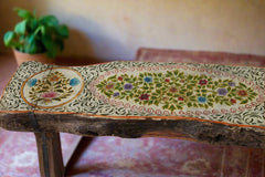 Avani Hand Painted Vintage Wooden Bench B8 Avani Hand Painted Vintage Wooden Bench B8