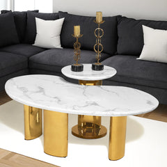 Radiant Rendezvous Centre Table - Set of 2 (Stainless Steel) Radiant Rendezvous Centre Table - Set of 2 (Stainless Steel)