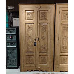 Indian Hand Carved Solid Wooden Cupboard Wardrobe D39 Indian Hand Carved Solid Wooden Cupboard Wardrobe D39