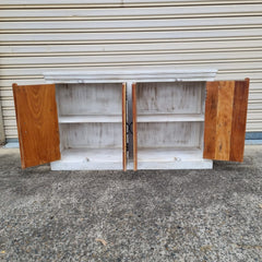 Indian Furniture Handmade Solid Wood White Reclaimed wood 4 Door Sideboard 150x40x90Cm Indian Furniture Handmade Solid Wood White Reclaimed wood 4 Door Sideboard 150x40x90Cm