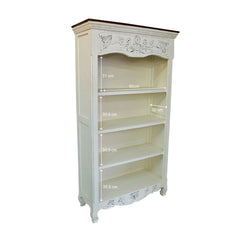French Blanc Wooden Bookcase French Blanc Wooden Bookcase