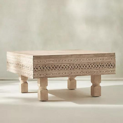 Heritage Heirlooms Solid Mango Wood Hand Carved Coffee table Heritage Heirlooms Solid Mango Wood Hand Carved Coffee table