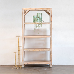 Carved Oasis Hand Carved Mango Wood Floral Carvings Wooden Bookcase Bookshelf Carved Oasis Hand Carved Mango Wood Floral Carvings Wooden Bookcase Bookshelf