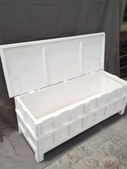 Handmade Indian Hand Carved Solid Hard Wood Blanket Box 140x52x50 cm Handmade Indian Hand Carved Solid Hard Wood Blanket Box 140x52x50 cm