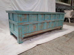 Handmade Indian Hand Carved Solid Hard Wood Old Door Blanket Box 140x52x50 cm Handmade Indian Hand Carved Solid Hard Wood Old Door Blanket Box 140x52x50 cm