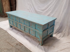 Handmade Indian Hand Carved Solid Hard Wood Old Door Blanket Box 140x52x50 cm Handmade Indian Hand Carved Solid Hard Wood Old Door Blanket Box 140x52x50 cm