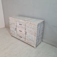 Nirvana Reclaimed Timber Wood Shutter Sideboard 150x50x100cm Nirvana Reclaimed Timber Wood Shutter Sideboard 150x50x100cm