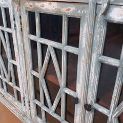 Carved Indian Furniture Handmade Solid Wood Sideboard Carved Doors Grey Carved Indian Furniture Handmade Solid Wood Sideboard Carved Doors Grey