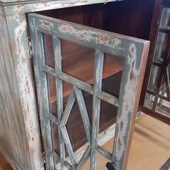 Carved Indian Furniture Handmade Solid Wood Sideboard Carved Doors Grey Carved Indian Furniture Handmade Solid Wood Sideboard Carved Doors Grey