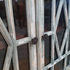 Carved Indian Furniture Handmade Solid Wood Sideboard Carved Doors Grey Carved Indian Furniture Handmade Solid Wood Sideboard Carved Doors Grey