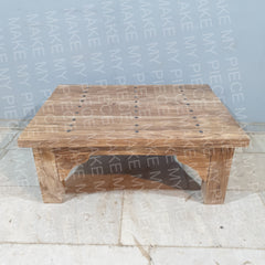 MTS Rustic Reclaimed Teak Wood Coffee Table Natural MTS Rustic Reclaimed Teak Wood Coffee Table Natural