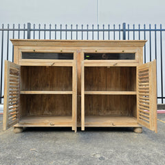 Handmade Indian Furniture Solid Hard Wood Carved Sideboard 157x45x107Cm Handmade Indian Furniture Solid Hard Wood Carved Sideboard 157x45x107Cm