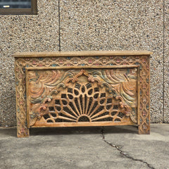 Handmade Indian Furniture Solid Hard Wood Carved Console Table 150X40X90CM Handmade Indian Furniture Solid Hard Wood Carved Console Table 150X40X90CM