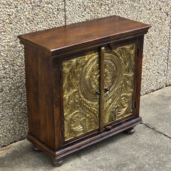 Handmade Indian Furniture Solid Hard Wood Carved 2 Doors Cabinet Handmade Indian Furniture Solid Hard Wood Carved 2 Doors Cabinet