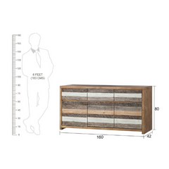 The Attic Jersey Solid Wood Sideboard Natural The Attic Jersey Solid Wood Sideboard Natural